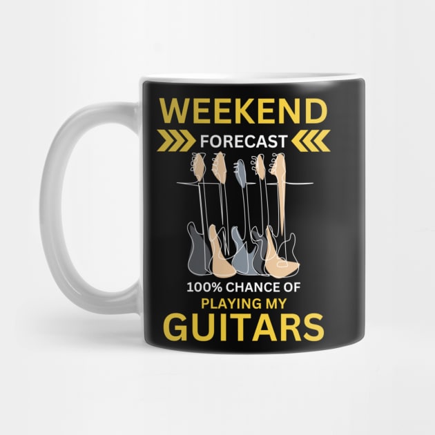 Weekend Forecast-100% Playing My Guitars by Wilcox PhotoArt